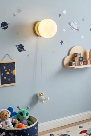 Premium Brilagi - Kinderwandlamp ASTRO 1xE14/15W/230V wit