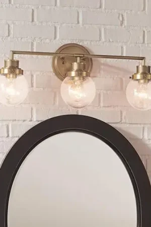 Koopje Quintiesse - Badkamerwandlamp POPPY 3xE27/60W/230V IP44 goudkleurig