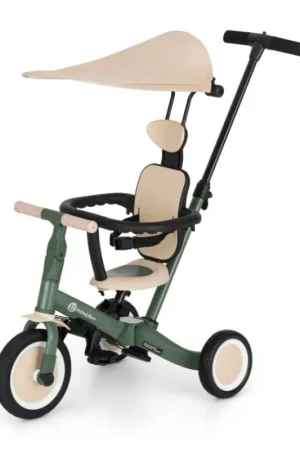 Goedkoop PETITE&MARS - Kinderdriewieler 5-in-1 TURBO PLUS Mistgroen