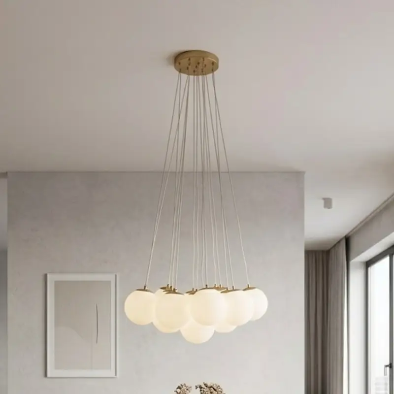 Brilagi - Hanglamp met kabel GLOBE 15xE14/15W/230V wit Veilige Betaling