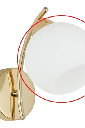 Meest Verkocht Vervangend glas voor AMOS E27 kroonluchter en wandlamp, diameter 13 cm, wit