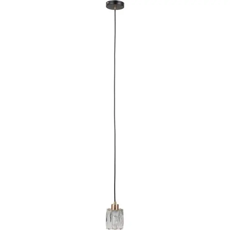 ITALUX - Hanglamp met kabel TORNO 1xE14/40W/230V zwart/goud Seizoensaanbieding