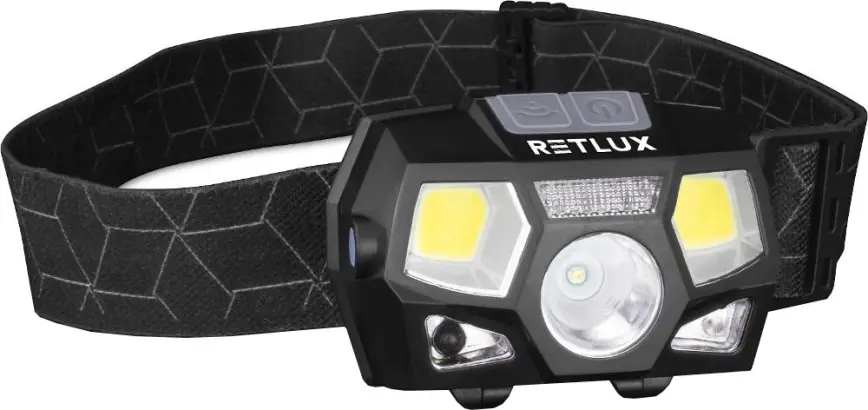 LED-oplaadbare hoofdlamp met sensor LED/3W/900 mAh IP44 zwart Hoge Kwaliteit