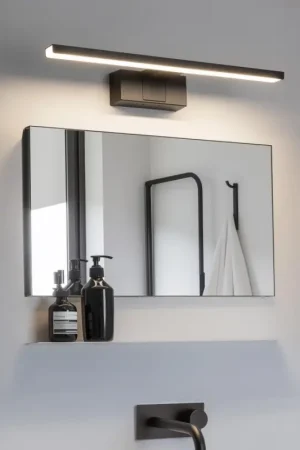 Aigostar - LED-spiegelverlichting voor de badkamer LED/8W/230V 4000K 40 cm IP44 zwart Seizoensaanbieding