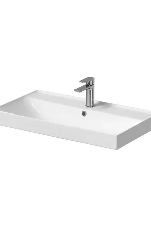 Flitsaanbieding Cersanit K120-010 - Inbouwwastafel LARGA 46x80,5 cm keramiek/glanzend wit