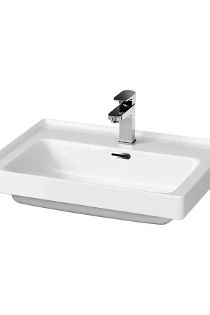 Cersanit K114-006 - Inbouwwastafel CREA 44,5x60 cm keramiek/glanzend wit Laatste Kans