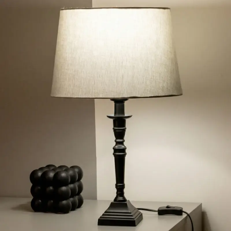 Veilige Betaling Brilagi - Tafellamp CERIA 1xE27/60W/230V Ø 30 cm zwart/grijs