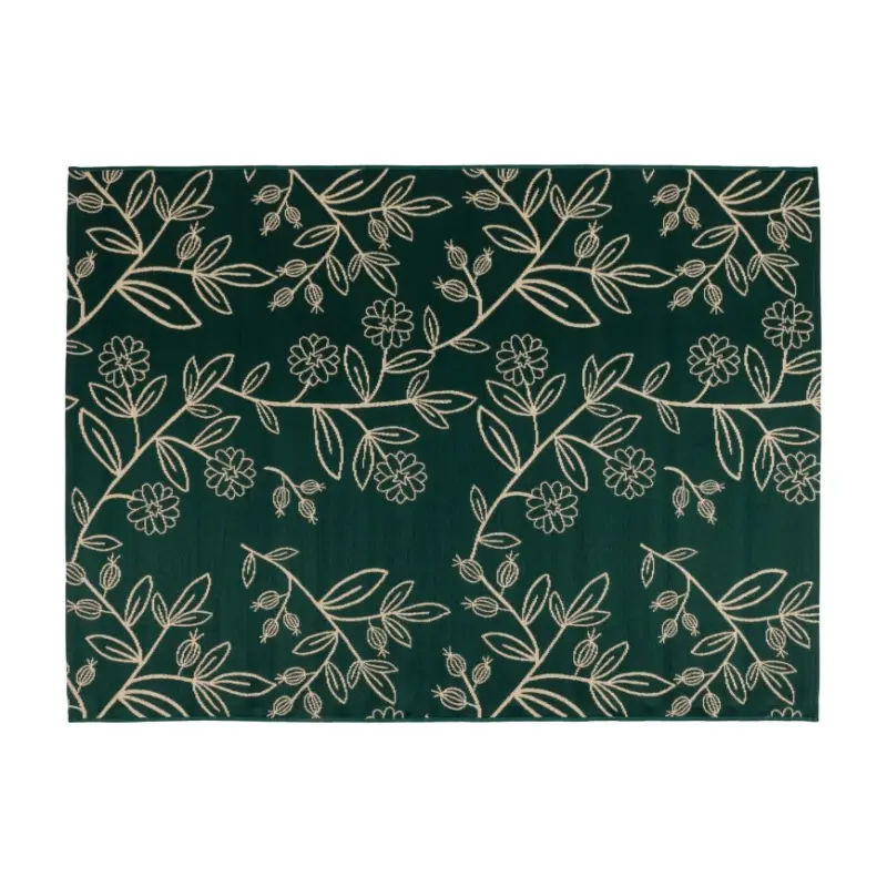 Gecertificeerd Buitenvloerkleed JUNGLE 160x220 cm groen/bladmotief