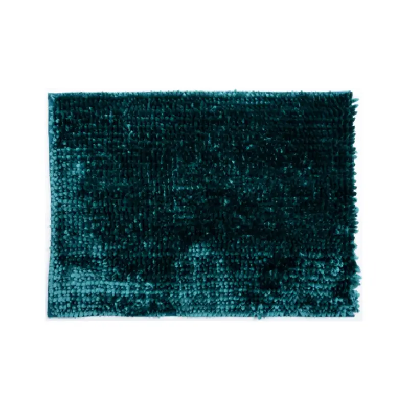 Express Levering Antislip badmat CHENILLE 50x80 cm turkoois