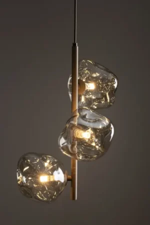 Aanbieding Brilagi - Hanglamp met snoer VULCANO 3xG9/8W/230V beige/rookbeige beige