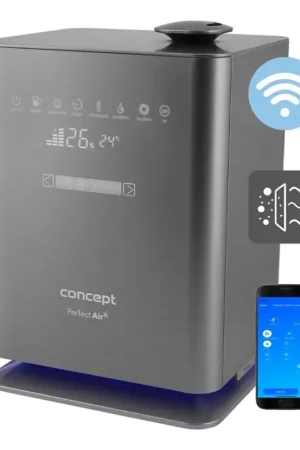 Bestseller Concept ZV2021- Luchtbevochtiger met aromadiffuser PERFECT AIR SMART 4,6 l 110W/230V Wi‑Fi antraciet + afstandsbediening