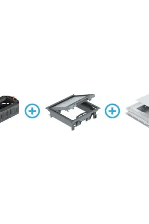 Uitverkoop BETTERMANN - Vloerdoos voor beton 12 modules (6 apparaten 45x45)