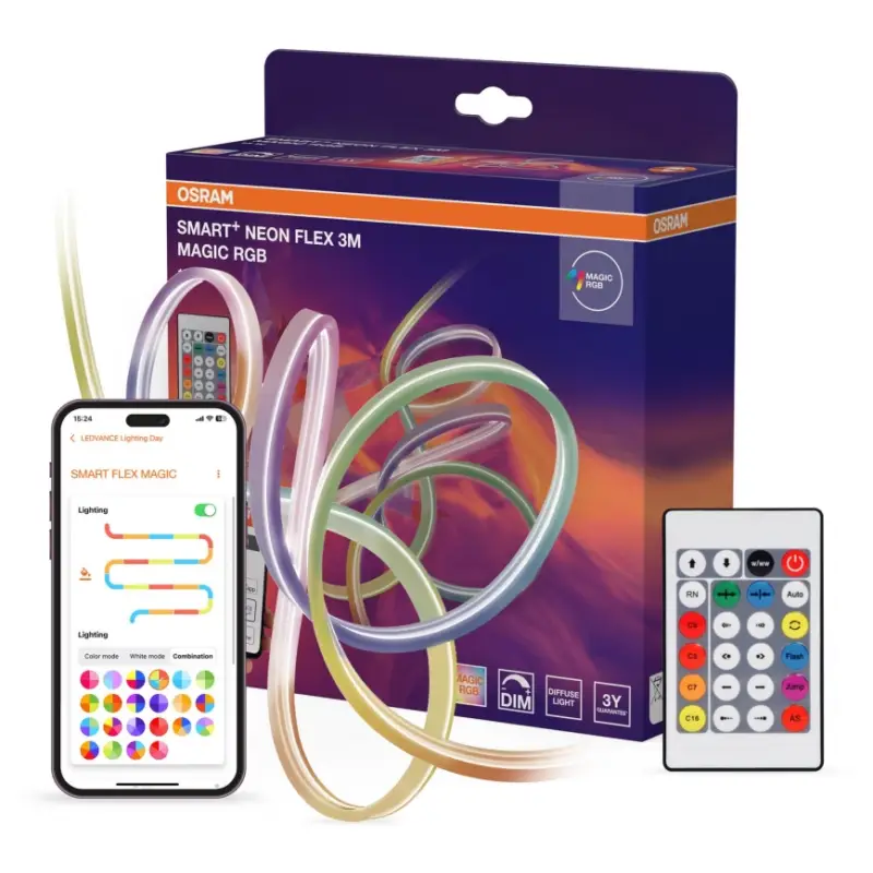 Osram - SMART+ MAGIC dimbare RGB-LED buitenstrip 3m LED/15W/230V IP44 Wi‑Fi + afstandsbediening Snelle Levering