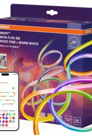Rechtstreeks Van De Fabrikant Osram - LED RGBW dimbare buiten-LED-strip SMART+ MAGIC 5m LED/21W/230V IP44 Wi-Fi + afstandsbediening