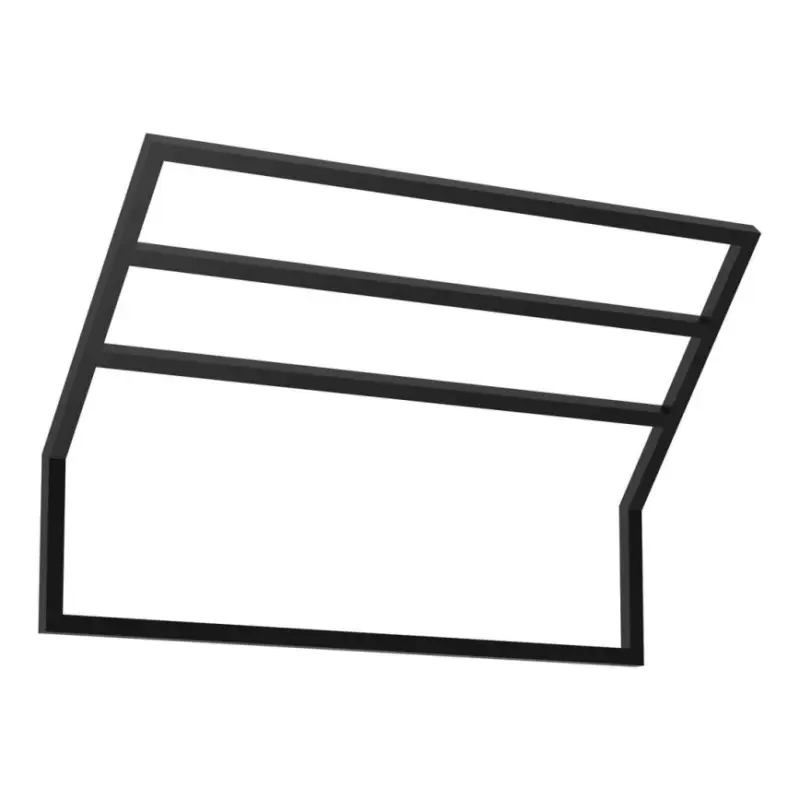 Gecertificeerd Wandhanddoekhouder 37x60 cm zwart