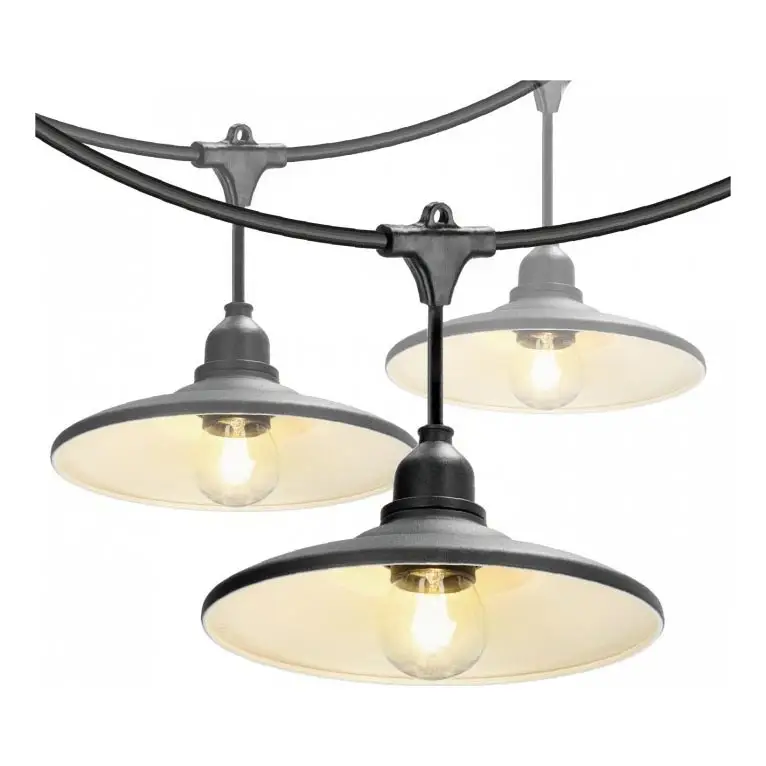 Buiten decoratieve lichtslinger CRETE 15xE27/230V 20m IP44 Gecertificeerd