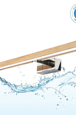 Brilagi - LED-spiegelverlichting voor de badkamer WOODY MIRROR 3-in-1 LED/12W/230V 60 cm IP44 hoogglans chroom/eik Veilige Betaling
