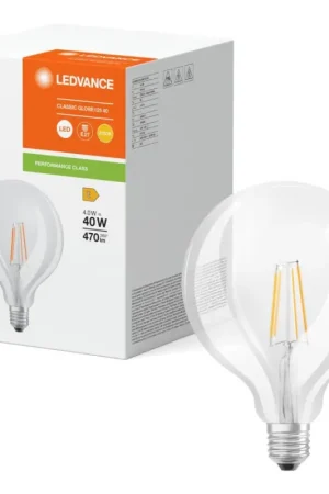 Dagaanbieding LED-gloeilamp GLOBE CLASSIC FILAMENT G125 E27/4W/230V 2700K - Ledvance