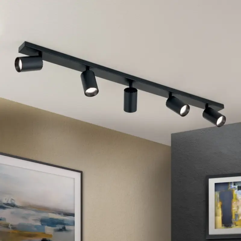Weekendaanbieding SEAN richtbare spotarmatuur 5x GU10/13W/230V zwart