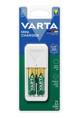 Meest Verkocht Varta 57656101451 - Oplader voor 2x AA/AAA-accu's, 2100 mAh, 230 V