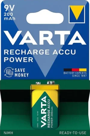 Nieuw Varta 56722101401 - 1 stuk oplaadbare NiMH-accu (200 mAh, 9 V)