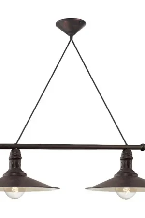 Aanbieding Brilagi - Hanglamp met snoer FORGE 2xE27/60W/230V bruin
