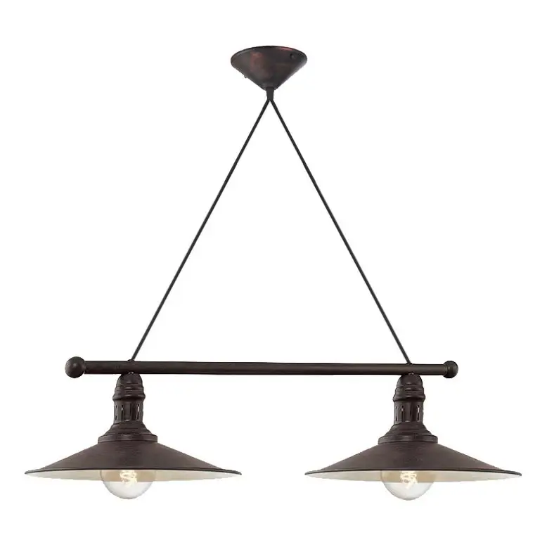 Aanbieding Brilagi - Hanglamp met snoer FORGE 2xE27/60W/230V bruin