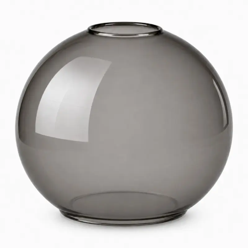 Veilige Betaling Brilagi - Vervangingsglas voor DIOR E27-kroonluchter, Ø 15 cm, rookgrijs