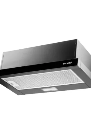 Concept OPV3560bc - Uitschuifbare afzuigkap 59,5 cm zwart Snelle Levering