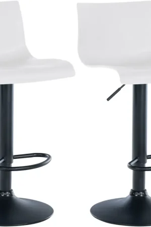 Set van 2 Branford barkrukken Basismateriaal:Kunststof | Kleur:wit Hete Deal