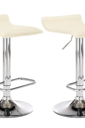 Set van 2 barkrukken Dyn Kleur:creme Koopje