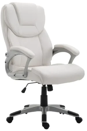 Bureaustoel XL Texas Kunstleer Kleur:wit Speciale Aanbieding