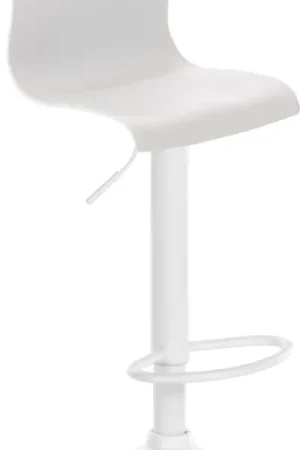 Barkruk Hover Kunststof Kleur:wit | Materiaal frame:Metaal mat wit Lage Prijs