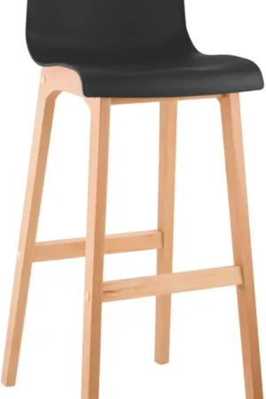 Aanbieding Barkruk Hover Kunststof Vierpootsframe Natura Kleur:zwart