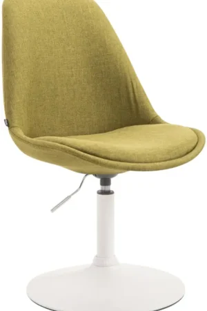 Gratis Retour Eetkamerstoel Maverick stof Kleur:groen | Kleur frame:wit