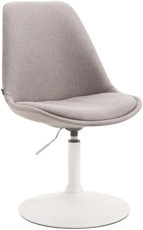 Eetkamerstoel Maverick stof Kleur:grijs | Kleur frame:wit Meest Verkocht