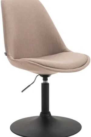 Gereduceerde Prijs Eetkamerstoel Maverick stof Kleur:taupe | Kleur frame:zwart