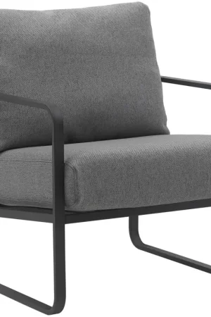 Lage Prijs Fauteuil Manea Basismateriaal:Stof | Kleur:donkergrijs