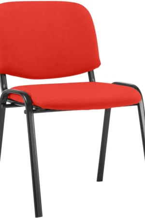 Bezoekersstoel Ken Stof Kleur:rood Favoriet
