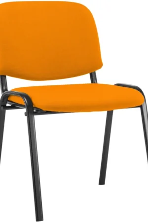 Bezoekersstoel Ken Stof Kleur:oranje Snelle Levering
