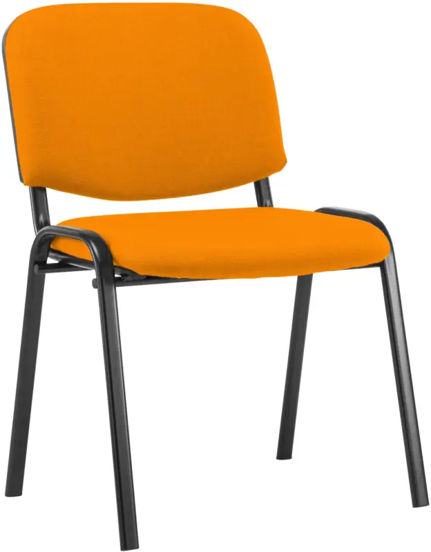 Bezoekersstoel Ken Stof Kleur:oranje Snelle Levering