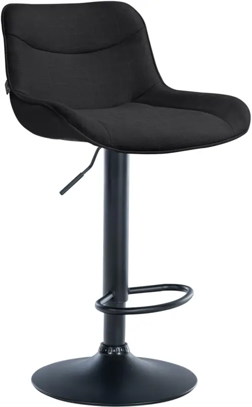 Barkruk Vonore Stof Kleur:zwart | Kleur frame:zwart Express Levering