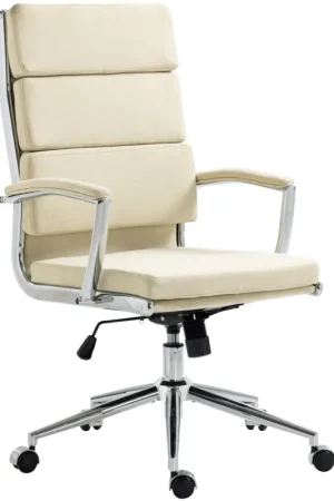 Bureaustoel Cleveland Basismateriaal:Stof | Kleur:creme Koopje