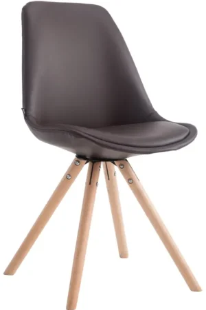 Gratis Retour Eetkamerstoel Laval Rond Kleur:bruin | Kleur frame:natura