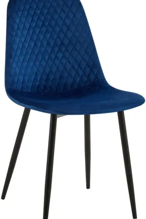 Stoel Giverny Basismateriaal:Fluweel | Kleur:blauw Premium