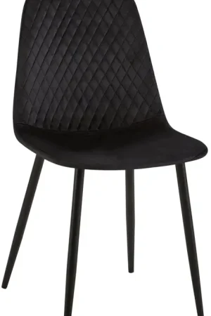 Stoel Giverny Basismateriaal:Fluweel | Kleur:zwart Koop Online