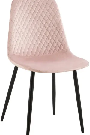 Voordeelprijs Stoel Giverny Basismateriaal:Fluweel | Kleur:roze