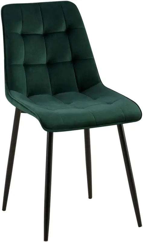 Aanbieding Eetkamerstoel Gifford fluweel Basismateriaal:Fluweel | Kleur:groen