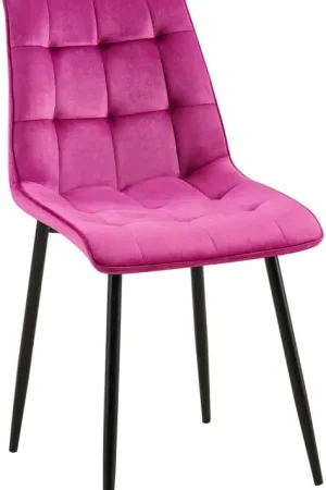Superprijs Eetkamerstoel Gifford fluweel Basismateriaal:Fluweel | Kleur:purper