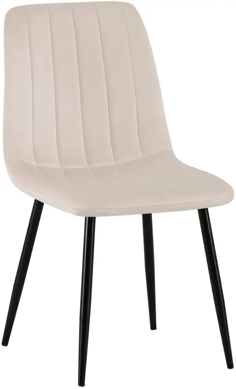Bestel Nu Eetkamerstoel Dijon Basismateriaal:Fluweel | Kleur:creme